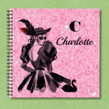 Funkelnd rosa Notebook mit Coquette-Modell
