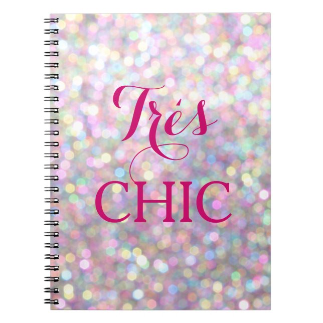 Funkelnd rosa VERCHIC Notebook Notizblock (Vorderseite)