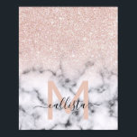 Funkelnd Rose Gold Glitzer Marble Ombre Poster<br><div class="desc">Dieses elegante und mädchenhafte Muster ist perfekt für die moderne Frau. Es zeigt Imitate, die auf einem schwarzen Glitzer aus funkelnd Rose gedruckt wurden, und Marmormuster im Stil eines ombre Farbverlaufs. Es ist trendig, cool, elegant, luxuriös und stilvoll. ***WICHTIGE HINWEIS FÜR DESIGN: Für individuelle Designanforderungen, wie z.B. passende Produkte, Farbänderungen,...</div>