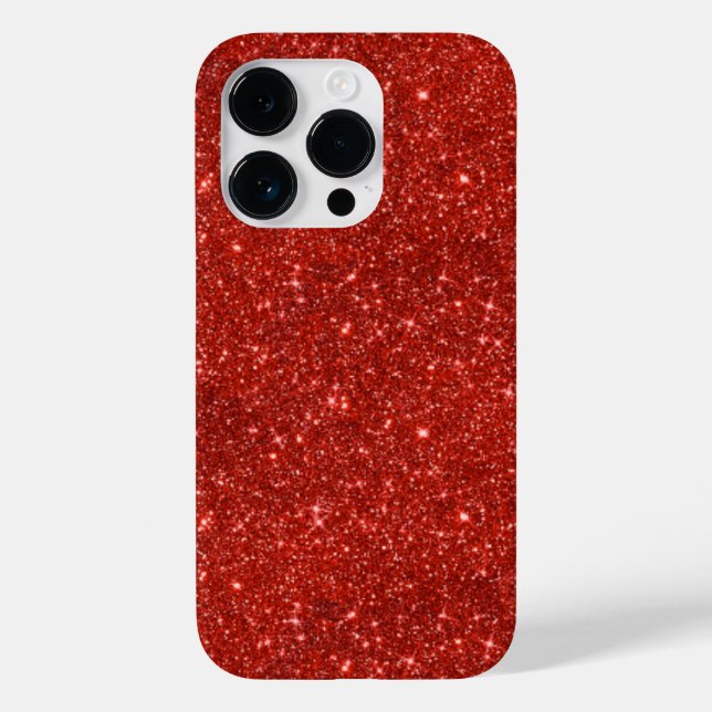 funkelnd rot Case-Mate iPhone 14 pro hülle (Rückseite)