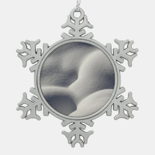 Funkelnd Schneemönge Abstrakte Natur Schneeflocken Zinn-Ornament
