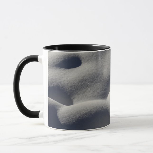 Funkelnd Schneemönge Abstrakte Natur Tasse (Links)