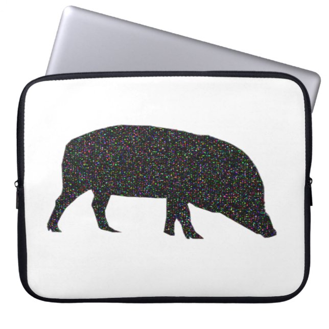 Funkelnd Schweineback Laptopschutzhülle (Vorderseite)