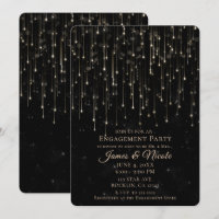Funkelnd Shooting Stars Black Chic Engagement Part