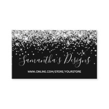 Funkelnd Silver Glitzer Online Store Black