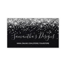 Funkelnd Silver Glitzer Online Store Premium Black