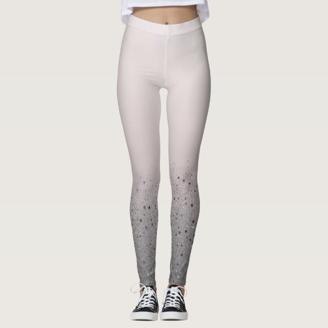 Funkelnd Sparkon-Glitzer in Rosa Leggings (Vorderseite)