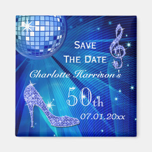 Funkelnd Stilett-Fersen-50. Geburtstag Save the Magnet