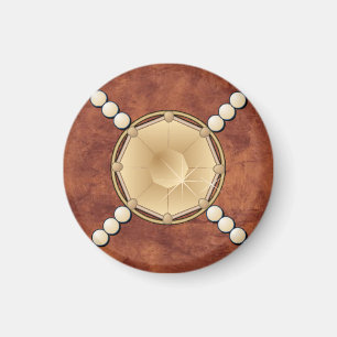 Funkelnd Topaz-und Perlen-Küchen-Magnet Magnet