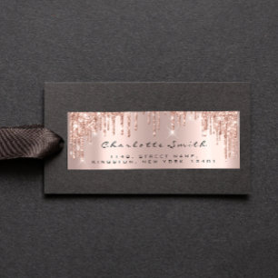 Funkelnd Tropfen Rose Erröten Rücksendeadressen-Au