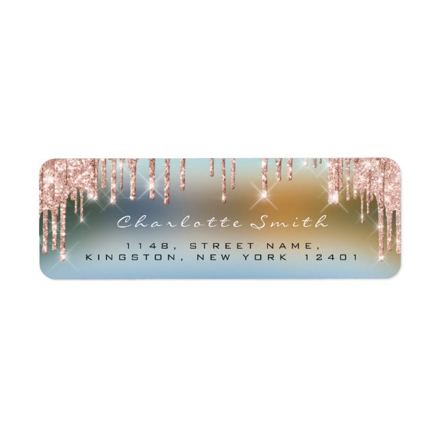 Funkelnd Tropfen Rose uAwg Ombre Blue (Vorne)