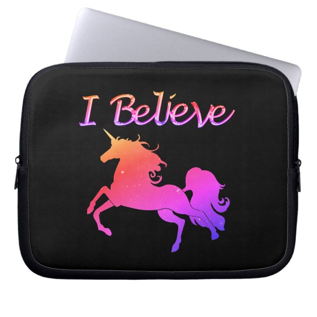 Funkelnd Unicorn Laptopschutzhülle (Vorderseite)