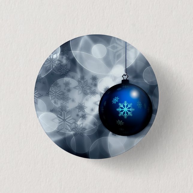 Funkelnd Weihnachten Button (Vorderseite)