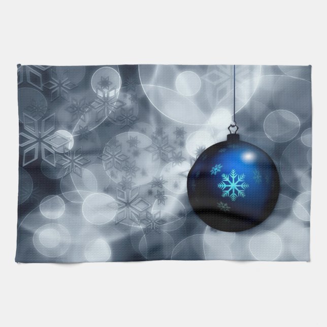 Funkelnd Weihnachten Geschirrtuch (Horizontal)