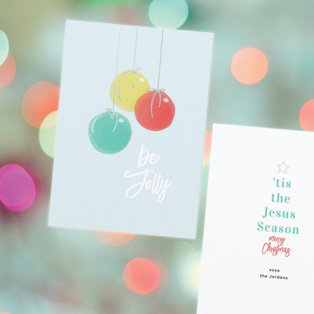 Funkelnd Weihnachtsbälle Flat Card (Von Creator hochgeladen)