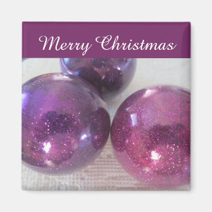 Funkelnd Weihnachtsbälle Magnet