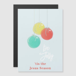 Funkelnd Weihnachtsbälle Magnetkarte