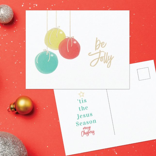 Funkelnd Weihnachtsbälle Postkarte (Von Creator hochgeladen)