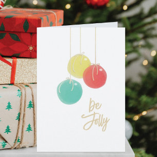 Funkelnd Weihnachtsbälle Weihnachtskarte Feiertagskarte