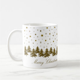 Funkelnd Weihnachtsbaum, Mond, Sterne Weihnachten Kaffeetasse