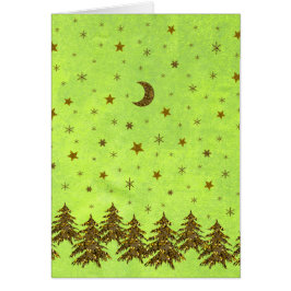 Funkelnd Weihnachtsbaum, Sterne auf abstraktem Pap