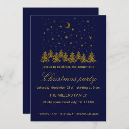 Funkelnd Weihnachtsfeier Einladung