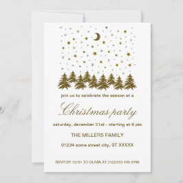Funkelnd Weihnachtsfeier Einladung