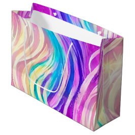 Funkelnd Wirbles Muster Große Geschenktüte