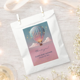 Funkelnde Glitzer Heißluftballon Babydusche Geschenktütchen