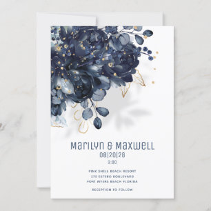 Funkelnde Hochzeit in Weiß und Gold Ankündigung