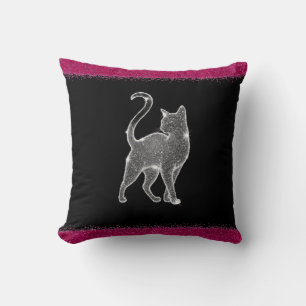 Funkelnde Katze Kissen