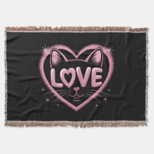 Funkelnde Katzenliebe Decke