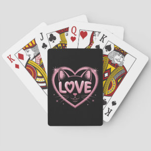 Funkelnde Katzenliebe Spielkarten