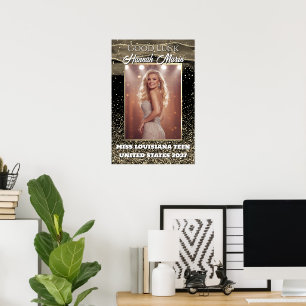 Funkelnde Sand individuell gestaltetes Festzug-Tür Poster