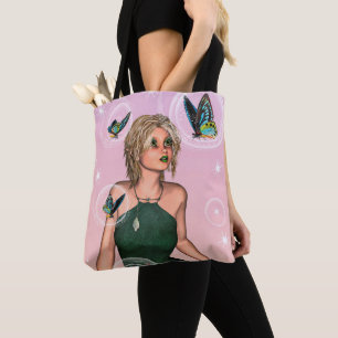 Funkelnde Schmetterlingsfee Fantasy-Kunst Tasche