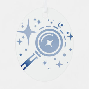 Funkelnde Sterne, Leuchtturm des grenzenlosen digi Ornament Aus Metall