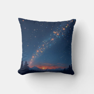 funkelnde Sterne und fantastischer Himmel Kissen