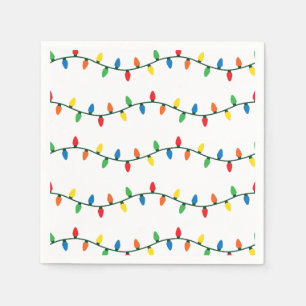 Funkelnde Weihnachtslichter Serviette