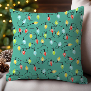 Funkelnde Weihnachtslichter Vorlage Kissen