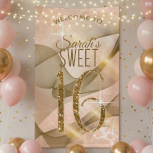 Funkelnde Wirbel Sweet Sixteen Rose Gold ID652 Banner