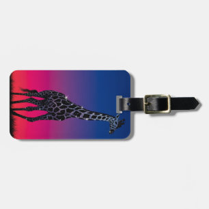 Funkelnder Giraffe Gepäckanhänger