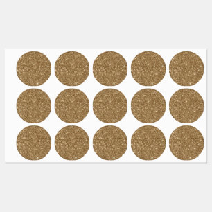 Funkelnder Glitterdruck Etiketten