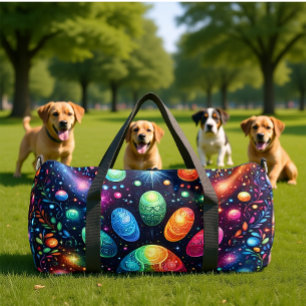 Funkelnder Kosmos Künstlerische Reise Duffle Bag