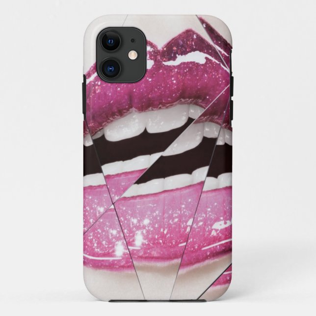 Funkelnder Lippenglanz-Telefon-Kasten Case-Mate iPhone Hülle (Rückseite)