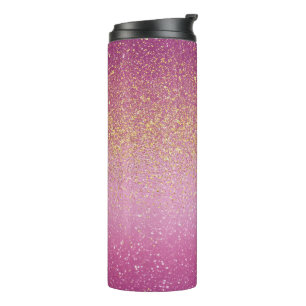 Funkelnder Ombre-Muster Thermosbecher