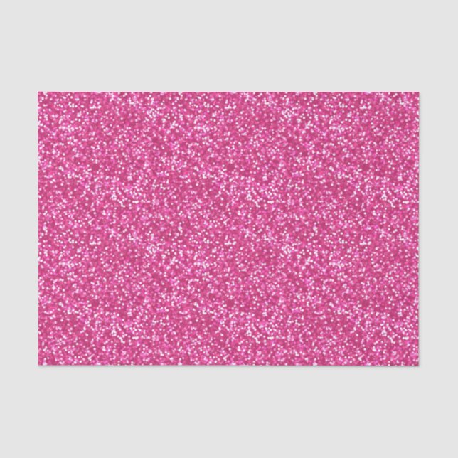 Funkelnder rosa Glitzer Seidenpapier (Vorderseite)