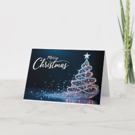 Funkelnder Schwirbelbaum – Weihnachtskarte Dankeskarte