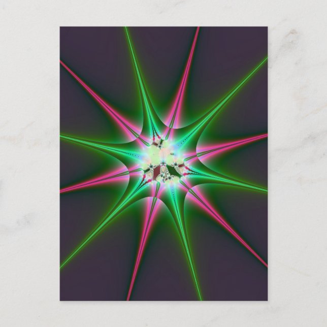 Funkelnder Stern Postkarte (Vorderseite)