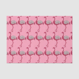 Funkelndes Flamingo-Seidenpapier Seidenpapier