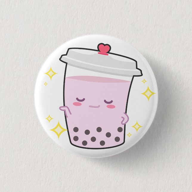 Funkelndes Nika Knopf-Button Button (Vorderseite)